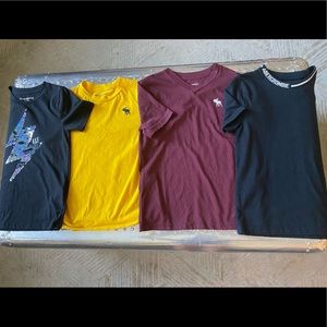 Lot of 4 Boys Abercrombie & Fitch Shirts